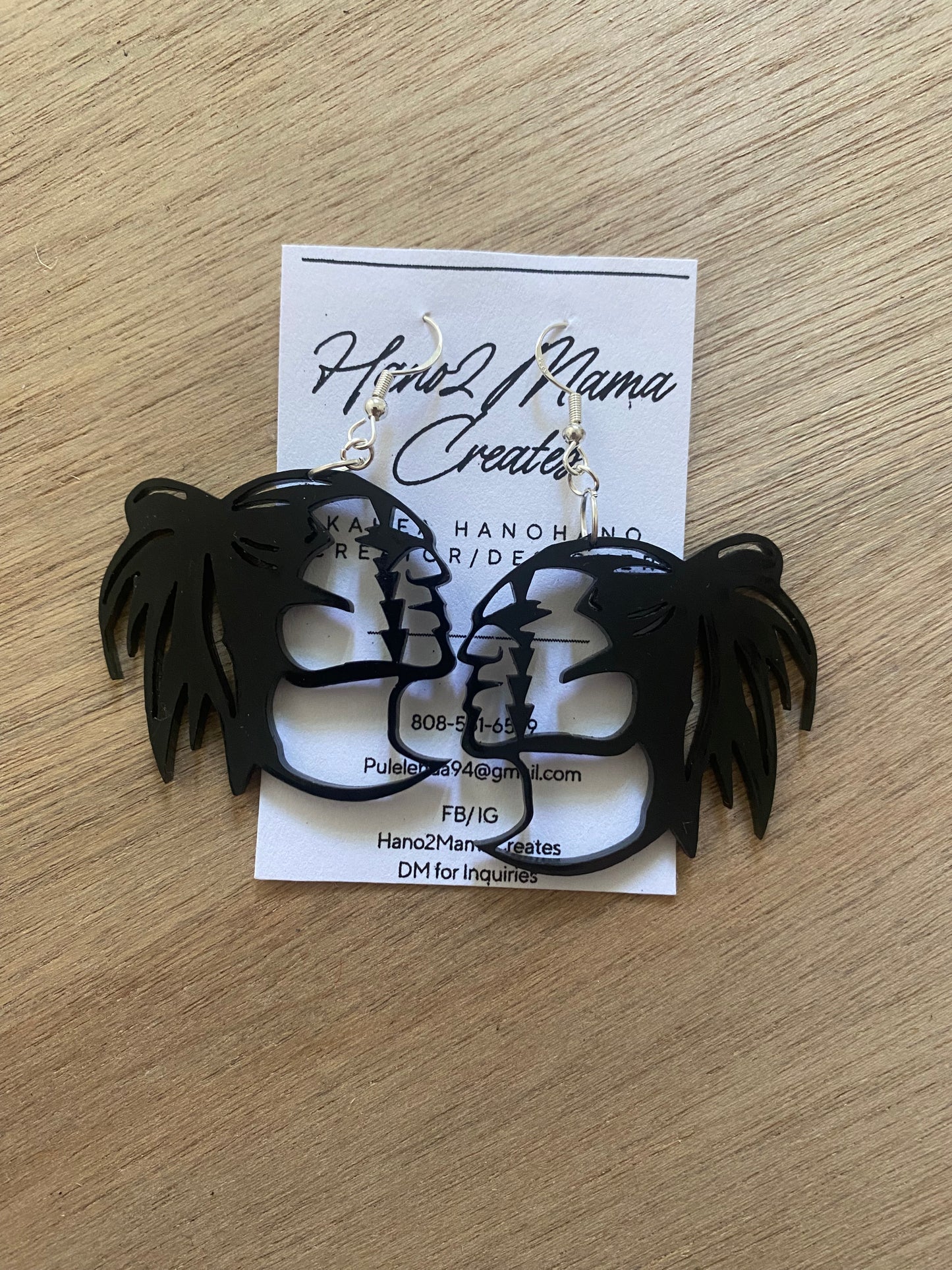 Black Kahuku Earrings