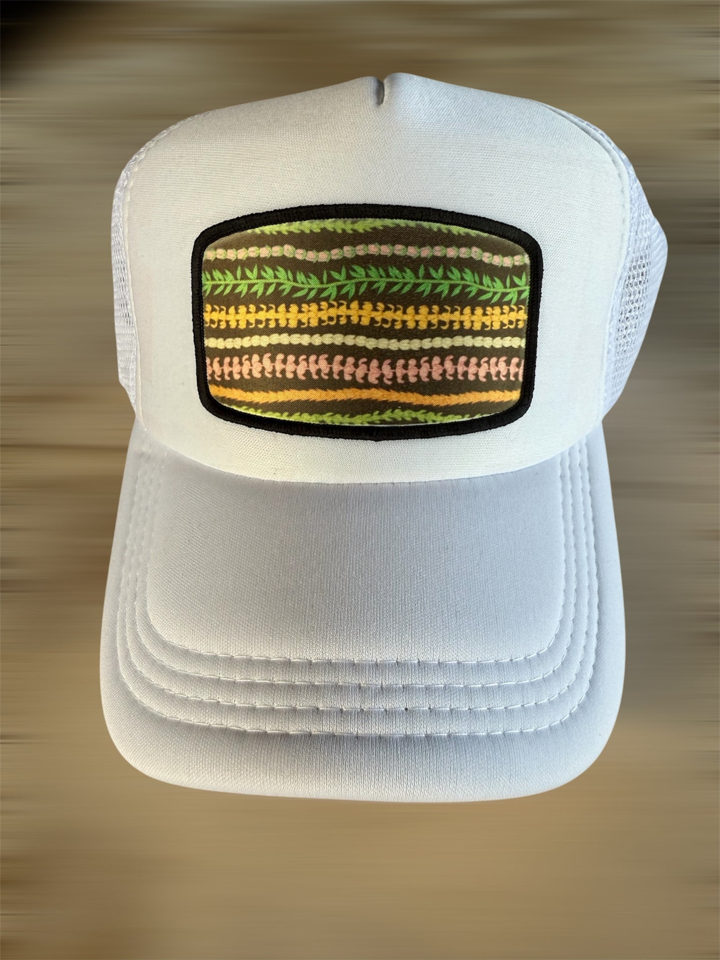 White Sublimated Patch Trucker Hat